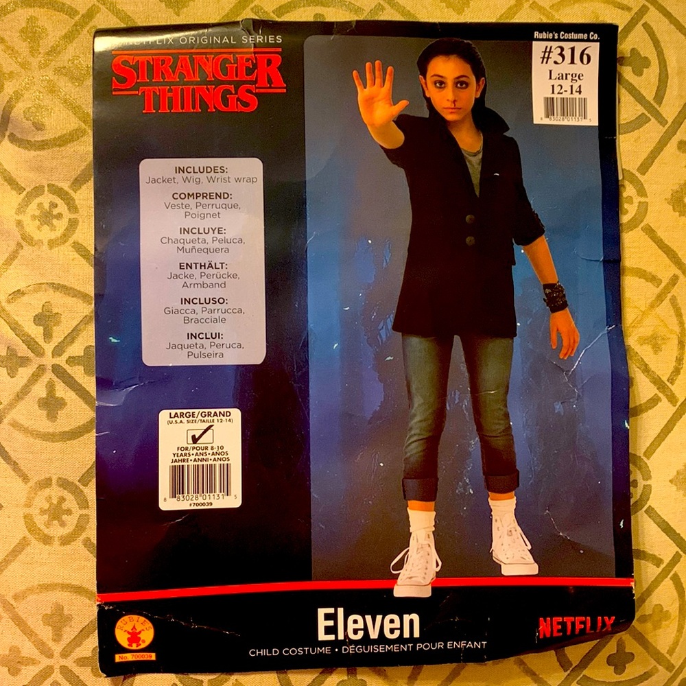 Rubies Stranger Things Eleven child costume